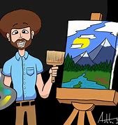 Image result for Bob Ross Hair Prop SVG