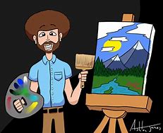 Image result for Bob Ross Portrait Comic Style