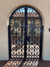Image result for Decorative Wrought Iron Security Doors