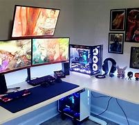 Image result for Gaming Setup Ideas L-Desk