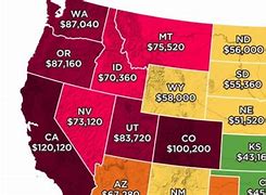 Image result for Median Income by State Map