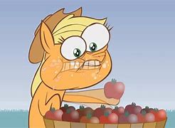 Image result for Applejack Eating Apples