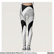 Image result for Black and White Patterned Leggings