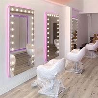 Image result for Lighted Salon Mirrors