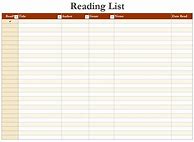 Image result for Books Read List Template