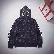 Image result for Half Black BAPE Hoodie