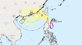 Image result for Hong Kong Typhoon Saola Map