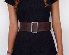 Image result for Ladies Brown Leather Belt