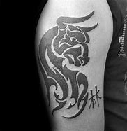 Image result for Tribal Bull Tattoo Designs
