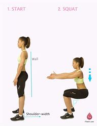Image result for How to Do a Wall Squat