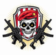 Image result for Skull Guns Badge SVG