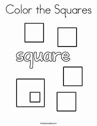 Image result for Square Shape Coloring Pages Printable