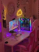 Image result for PC Setup Bedroom with TV