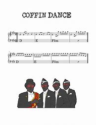 Image result for Sheet Music for Coffin Dance Piano