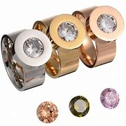 Image result for Colored Stainless Steel Rings