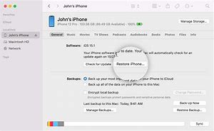 Image result for iTunes Factory Reset iPhone Screen