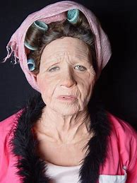 Image result for Old Woman Makeup for Halloween