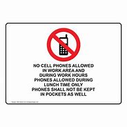 Image result for No Phones Allowed Sign