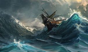 Image result for Sunken Ship Watercolor