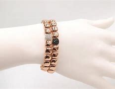 Image result for Rose Gold Black Diamond Bracelet