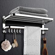 Image result for Shower Towel Rack Shelf