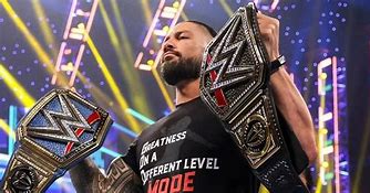 Image result for Roman Reigns with Belt