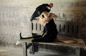Image result for Black Mouse Plush Toy