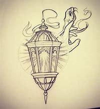 Image result for Lantern Tattoo Sketches