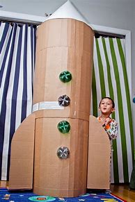 Image result for Making a Rocket Ship Out of Cardboard