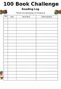 Image result for Book Reading Challenge Printable Free