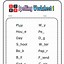Image result for Spelling Words for 1st Grade Worksheets