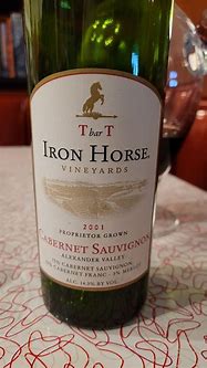 Iron Horse Cabernet Franc T Bar T 的图像结果