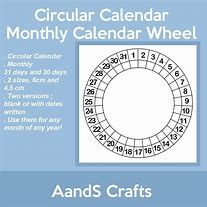 Image result for Circular Calendar Wheel