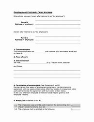 Image result for Work Contract Agreement Template