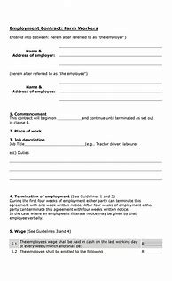 Image result for Work Contract Template Free