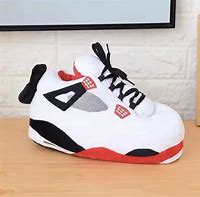 Image result for Red and White Jordan 1 Sneaker Slippers