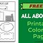 Image result for All About Me Color Sheet