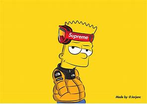 Image result for Bart Simpson Supreme Drip