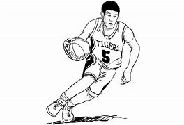 Image result for Drawing of Someone Playing Basketball