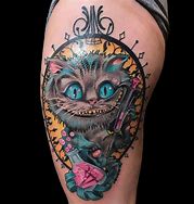 Image result for Cheshire Cat Alice in Wonderland Tattoo