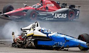 Image result for Female IndyCar Crash into Building
