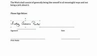 Image result for Contract Signature Line