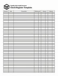 Image result for Checkbook Balance Sheet Template