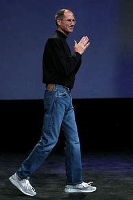 Image result for Steve Jobs Jeans and Black Turtleneck
