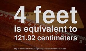 Image result for 4 Feet to Cm