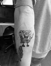 Image result for Spongebob Matching Tattoo Ideas Black and White