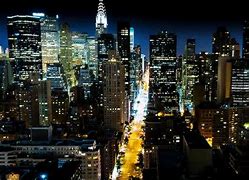 Image result for 1920X1080 Fictunal City at Night