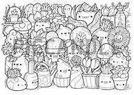 Image result for Cute Doodles to Color
