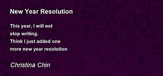 Image result for New Year Resolution Poem