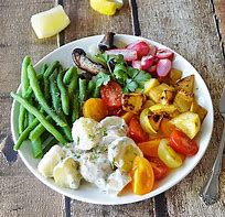 Image result for Plate Full of Food Mixed Together